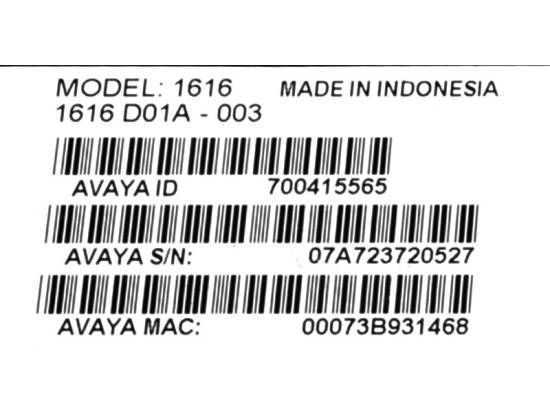 Avaya 1616-I 16-Button Text Black IP Display Speakerphone - Grade A Avaya 1616-I 16-Button Text Black IP Display Speakerphone - Grade A
