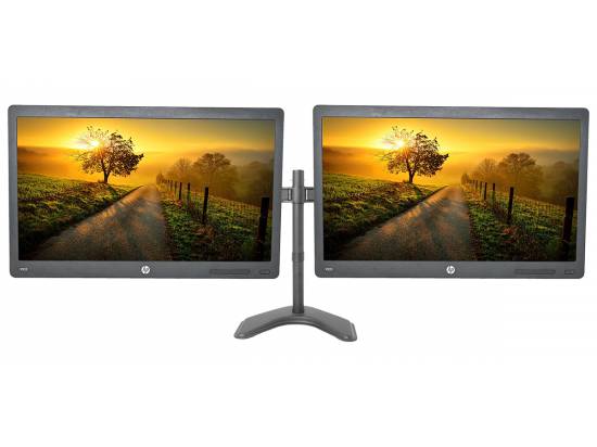 HP ProDisplay P223 21.5" LED Dual Monitor Setup - Grade A