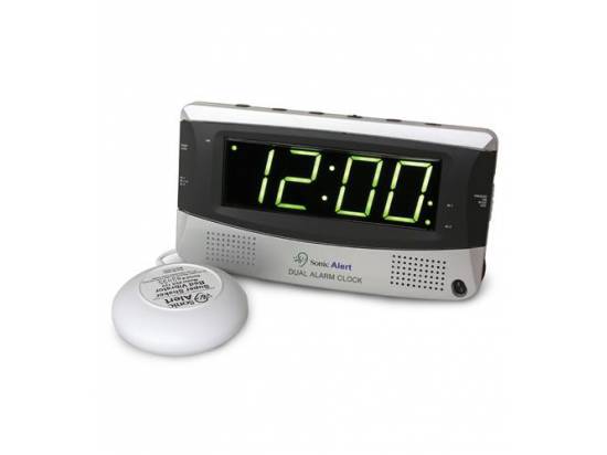 Sonic Bomb Dual Alarm Clock w/ Bed Shaker