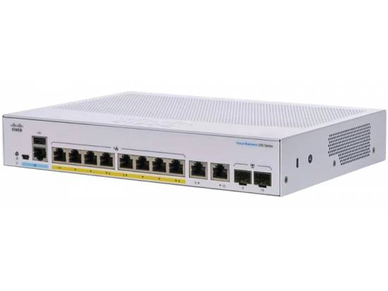 Cisco 250 CBS250-8P-E-2G 8-Port Gigabit Ethernet Manageable Switch