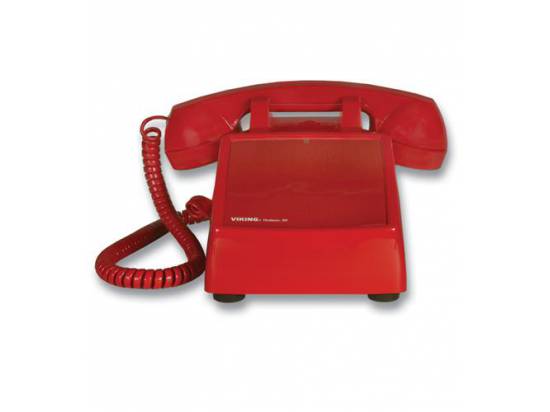 Viking Electronics VK-K-1500P-D No Dial Desk Phone - Red