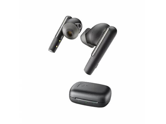 Poly Voyager Free 60 UC Carbon Black Wireless Earbuds w/ Charging Case - USB-A
