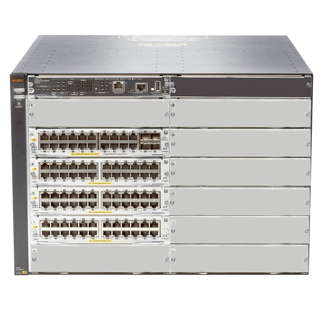 Aruba 5412R 92GT PoE+ and 4-Port SFP+ V3 zl2 Switch (No PSU)