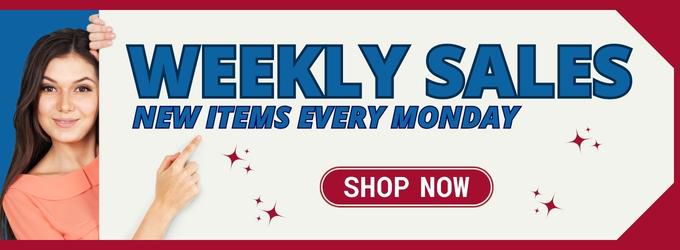 Weekly Sales. New Items Every Monday