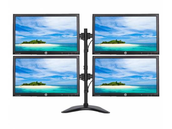 HP LA2006x - 20" Widescreen LCD Quad Monitor Setup - Grade A