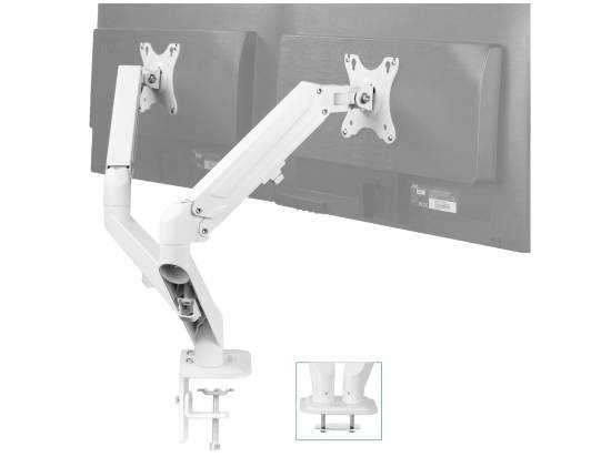 VIVO Pneumatic Arm Dual Monitor Desk Mount