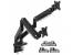 VIVO Pneumatic Arm Dual Ultrawide Monitor Desk Mount with Docking Station