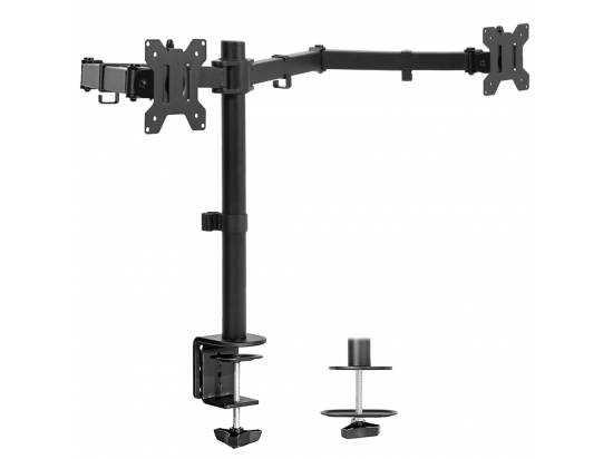 VIVO Dual Monitor Desk Mount Adjustable Stand - Black