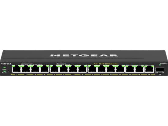 Netgear GS316EPP 16-Port Gigabit PoE+ Managed Switch Netgear GS316EPP 16-Port Gigabit PoE+ Managed Switch