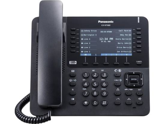 Panasonic KX-NT680-B IP Color Display Speakerphone - Black - Grade A Panasonic KX-NT680-B IP Color Display Speakerphone - Black - Grade A