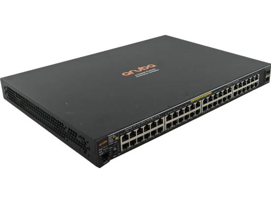 HP Aruba 2530 48G PoE+ 2SFP+ 10/100/1000 Switch (J9853A) - Refurbished HP Aruba 2530 48G PoE+ 2SFP+ 10/100/1000 Switch (J9853A) - Refurbished