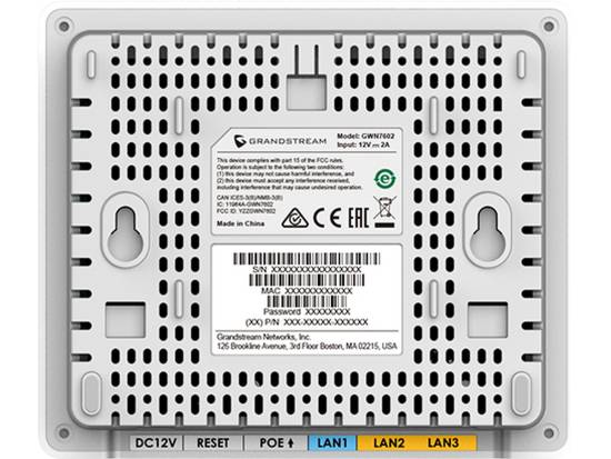 GrandStream GWN7604 3×3:2 Wi-Fi 6 Access Point (AP) with Integrated GigE Switch GrandStream GWN7604 3×3:2 Wi-Fi 6 Access Point (AP) with Integrated GigE Switch