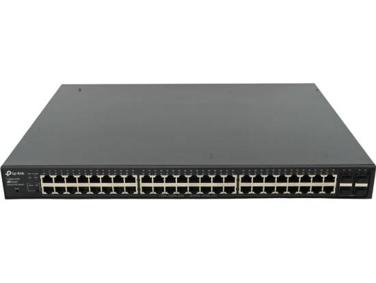TP-Link JetStream T1600G-52PS 48-Port Gigabit Smart PoE+ Switch w/ 4 SFP Slots - Refurbished TP-Link JetStream T1600G-52PS 48-Port Gigabit Smart PoE+ Switch w/ 4 SFP Slots - Refurbished