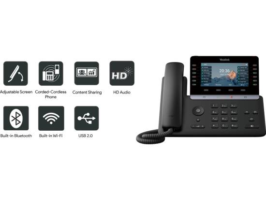 Yealink SIP-T85W Gigabit Wifi IP Phone w/ 5.5-inch LCD
