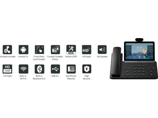Yealink SIP-T88V Pro Wifi Video IP Phone w/ HD Camera Yealink SIP-T88V Pro Wifi Video IP Phone w/ HD Camera