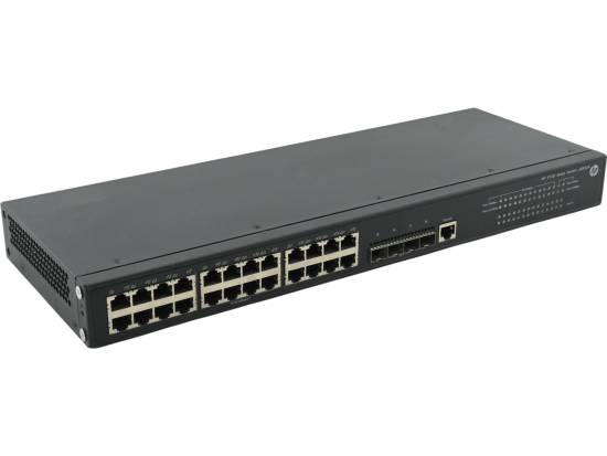 HPE FlexNetwork 5130 24G 4SFP+ 24-Port Network EI Switch (JG932A) - Refurbished HPE FlexNetwork 5130 24G 4SFP+ 24-Port Network EI Switch (JG932A) - Refurbished