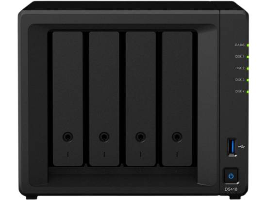 Synology DiskStation DS-418 Network Storage Device - Refurbished Synology DiskStation DS-418 Network Storage Device - Refurbished