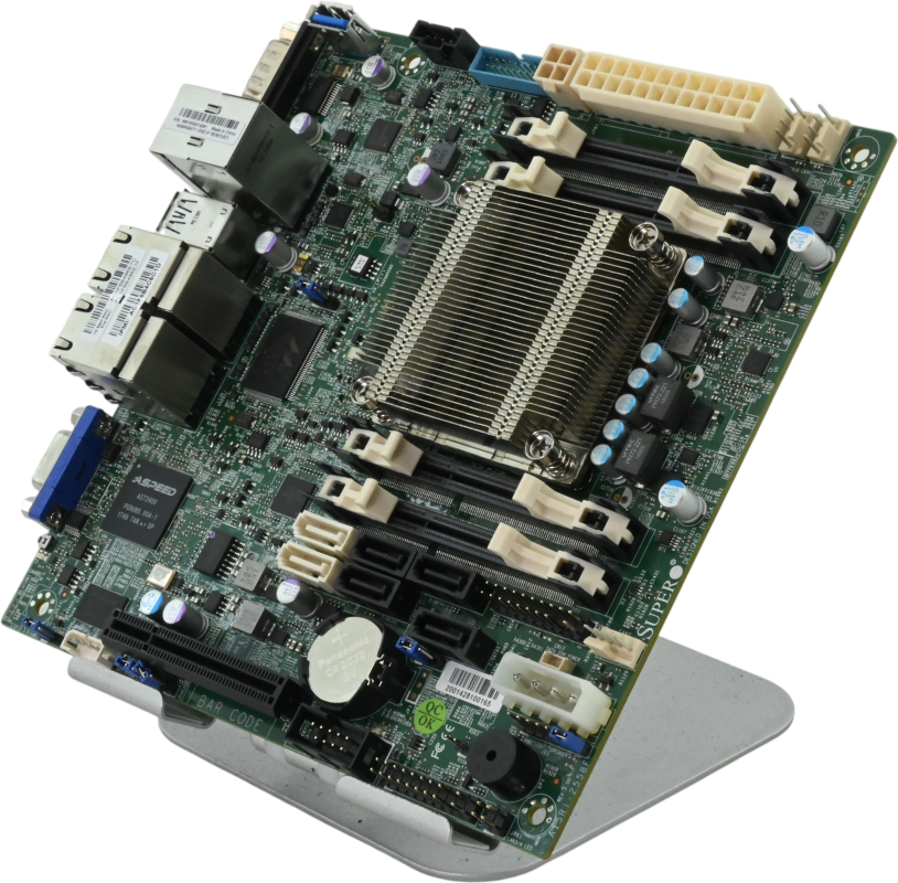 Supermicro MBD-A1SRI-2558F-0 Integrated Intel Atom C2558 Server Motherboard - Refurbished