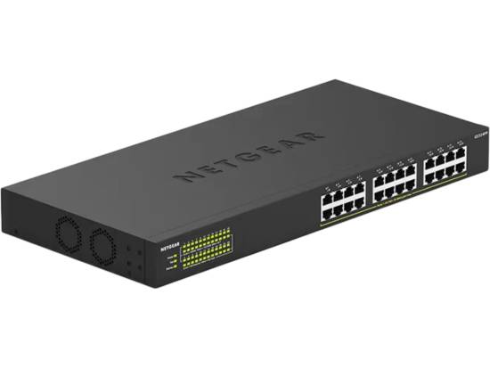 Netgear GS324P 24-Port Gigabit Ethernet Unmanaged PoE+ Essentials Switch Refurbished Netgear GS324P 24-Port Gigabit Ethernet Unmanaged PoE+ Essentials Switch Refurbished