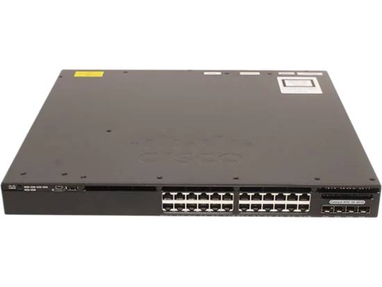 Cisco WS-C3650-24TS-S 24-Port RJ-45 10/100/1000 Managed Switch Cisco WS-C3650-24TS-S 24-Port RJ-45 10/100/1000 Managed Switch