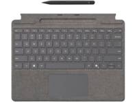 Microsoft Surface Pro Keyboard w/ Slim Pen - For Surface Pro 8, 9, 10, & X (Platinum)