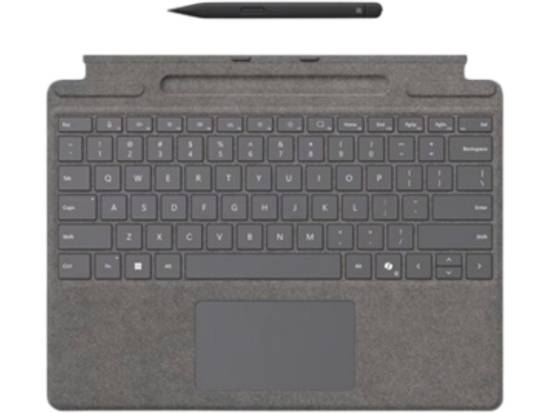 Microsoft Surface Pro Keyboard w/ Slim Pen - For Surface Pro 8, 9, 10, & X (Platinum) Microsoft Surface Pro Keyboard w/ Slim Pen - For Surface Pro 8, 9, 10, & X (Platinum)