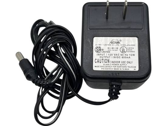 Nortel 9VDC 600mA Power Supply Nortel 9VDC 600mA Power Supply