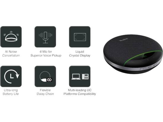 Yealink SP96 Display Speakerphone Without Dongle Yealink SP96 Display Speakerphone Without Dongle