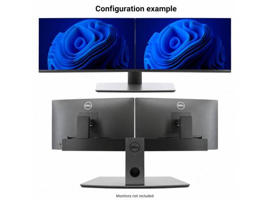 Dell MDS19 Dual Monitor Stand — Mounts Two 19"–27" Displays, 100x100 VESA Dell MDS19 Dual Monitor Stand — Mounts Two 19"–27" Displays, 100x100 VESA
