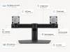 Dell MDS19 Dual Monitor Stand — Mounts Two 19"–27" Displays, 100x100 VESA Dell MDS19 Dual Monitor Stand — Mounts Two 19"–27" Displays, 100x100 VESA