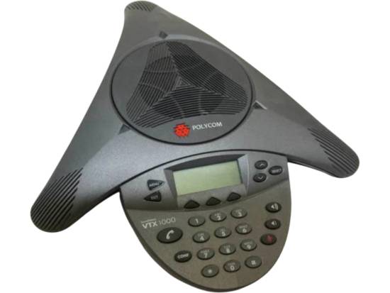 Polycom SoundStation VTX 1000 Conference Phone w/ Power Module (2200-07300-001, 2201-07142-001) - Grade B Polycom SoundStation VTX 1000 Conference Phone w/ Power Module (2200-07300-001, 2201-07142-001) - Grade B