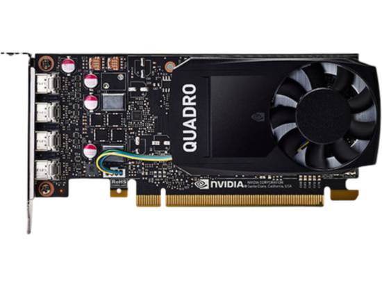 PNY NVIDIA Quadro P1000 4GB GDDR5 4DisplayPorts PCI-Express Video Card Full Height - 0G7T21 -Refurbished PNY NVIDIA Quadro P1000 4GB GDDR5 4DisplayPorts PCI-Express Video Card Full Height - 0G7T21 -Refurbished