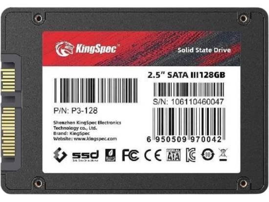 KingSpec 128GB 2.5" SATA III Solid State Drive SSD (P3-128) KingSpec 128GB 2.5" SATA III Solid State Drive SSD (P3-128)