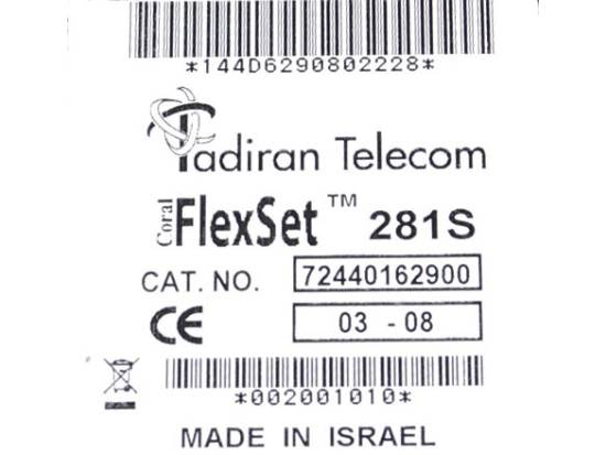 Tadiran Coral Flexset 281S Charcoal Display Phone - Silver Face - Grade B Tadiran Coral Flexset 281S Charcoal Display Phone - Silver Face - Grade B
