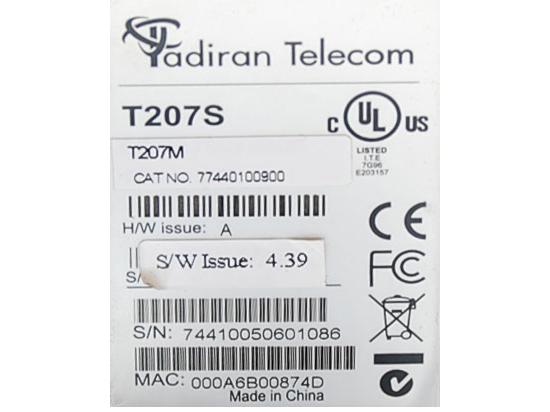 Tadiran T207S IP Display Speakerphone Black/Silver (77440100900) Tadiran T207S IP Display Speakerphone Black/Silver (77440100900)