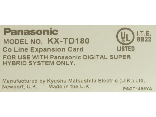 Panasonic KX-TD180 4 CO Line Expansion Unit Panasonic KX-TD180 4 CO Line Expansion Unit