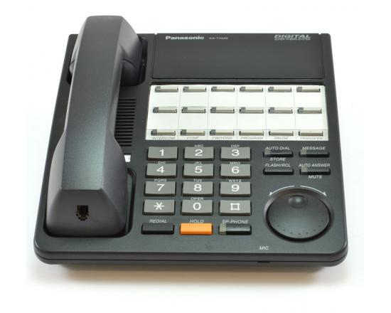Panasonic E Series KX-T7420 12-Button Black Non-Display Speakerphone - Grade A Panasonic E Series KX-T7420 12-Button Black Non-Display Speakerphone - Grade A