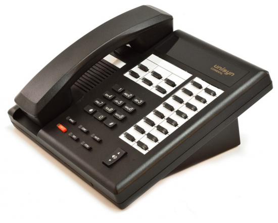 Comdial Unisyn 1122S-FB Flat Black  22-Button Non-Display Speakerphone