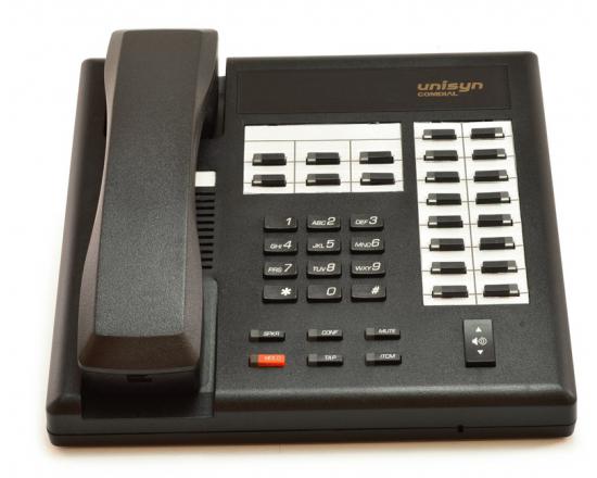 Comdial Unisyn 1122S-FB Flat Black 22-Button Non-Display Speakerphone Comdial Unisyn 1122S-FB Flat Black 22-Button Non-Display Speakerphone