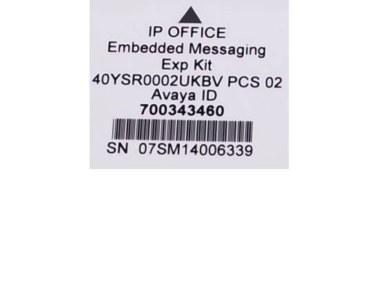 Avaya IP Office Embedded Messaging EXP Kit Avaya IP Office Embedded Messaging EXP Kit