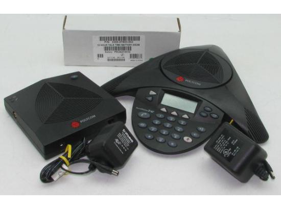 Polycom SoundStation 2W EX Black 12-Button Wireless Analog Display Conference Phone (2200-07800-001) Grade B