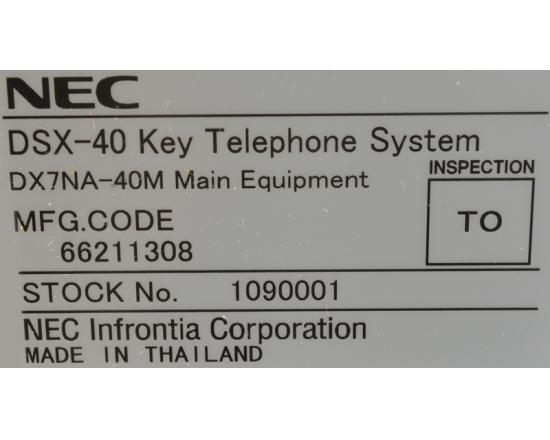 Refurbished NEC 1090001 DSX40 Key Service Unit 