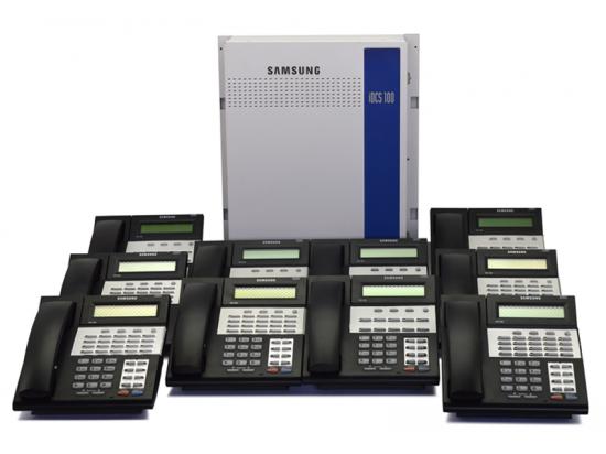 Samsung iDCS 100 6x16 Phone System w/ (10) Display Phones