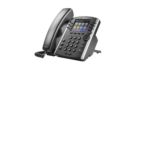 Polycom VVX 410 12-Button Black Gigabit Display Speakerphone (2200-46162-025)