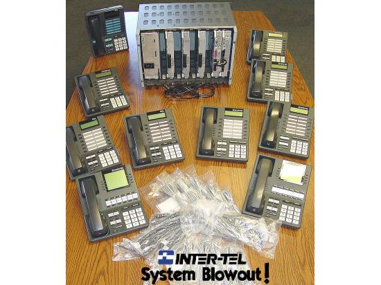 Inter-Tel Axxess Digital Phone System w/Voice Mail and 10 Phones
