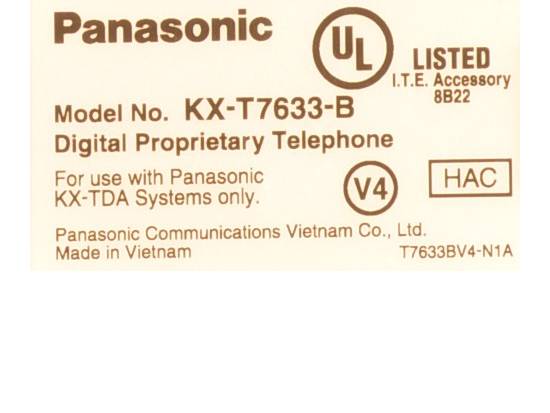 Panasonic KX-T7633-B 24 Button Digital Display Phone Charcoal Panasonic KX-T7633-B 24 Button Digital Display Phone Charcoal