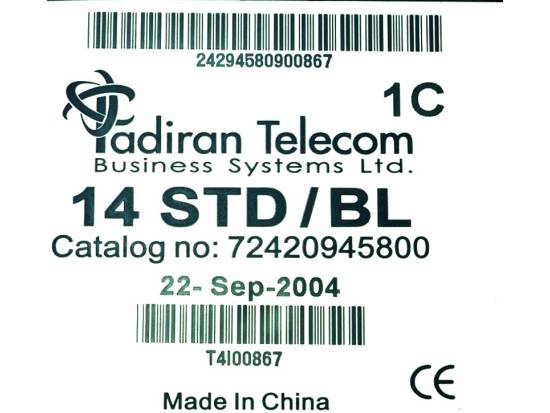 Tadiran Emerald Ice 14 Button Standard Phone Charcoal (72420945800) Tadiran Emerald Ice 14 Button Standard Phone Charcoal (72420945800)