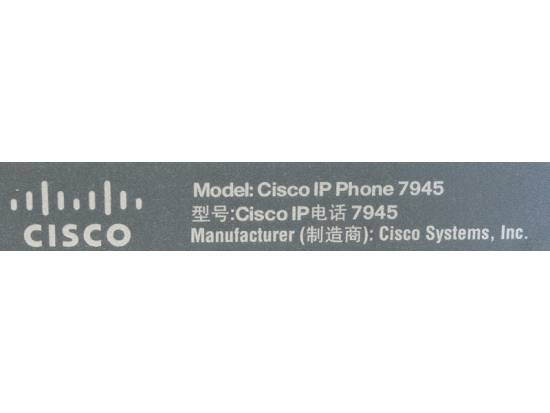 Cisco CP-7945G Charcoal IP Display Speakerphone - Grade B Cisco CP-7945G Charcoal IP Display Speakerphone - Grade B