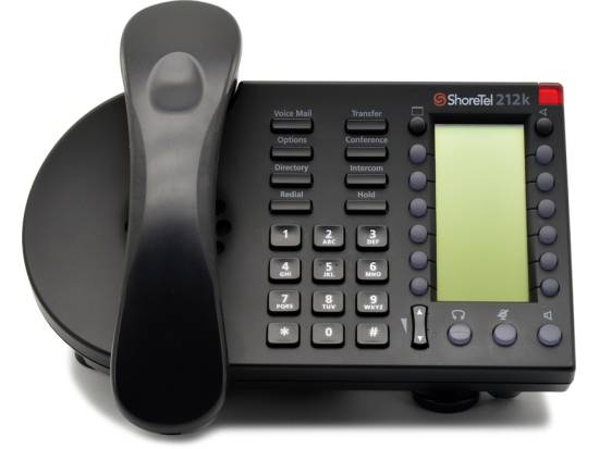 ShoreTel 212k 12-Button IP Phone (IP212k) - Black - Grade A ShoreTel 212k 12-Button IP Phone (IP212k) - Black - Grade A
