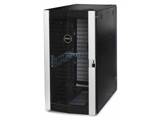 Dell Poweredge 2420 24U Server Cabinet Damaged Front Door.